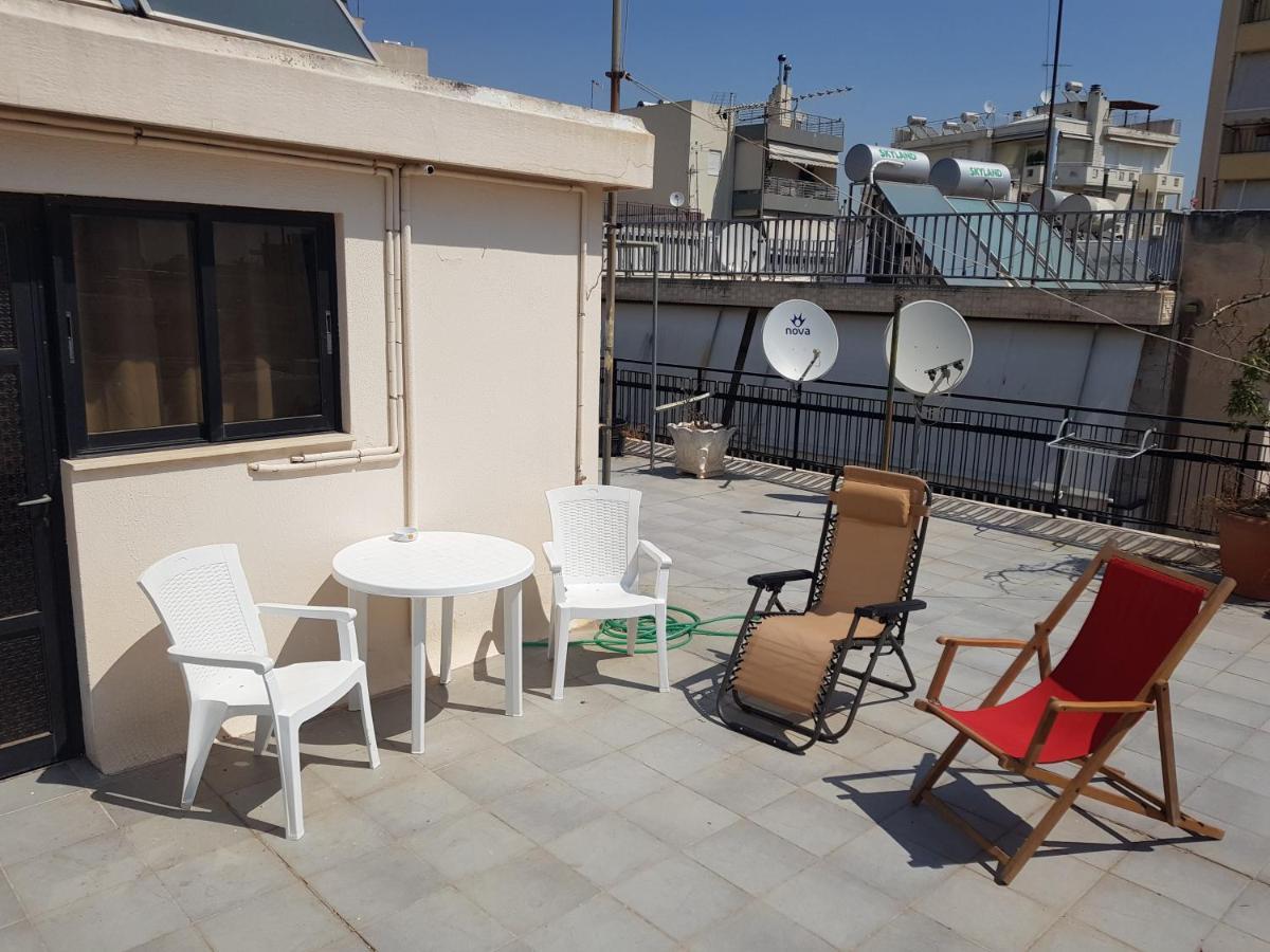 Terrace Roof Room @ Koridallos Metro St. & Piraeus Port Bagian luar foto