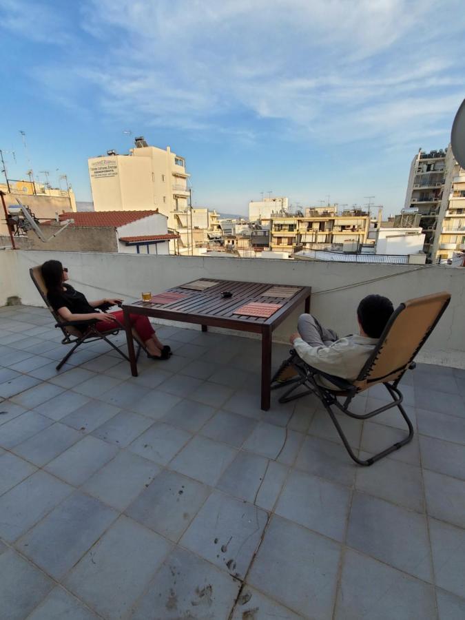 Terrace Roof Room @ Koridallos Metro St. & Piraeus Port Bagian luar foto